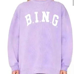 Anine Bing Purple sweatshirt